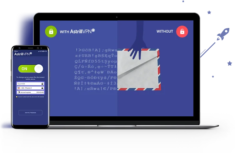 Astrill VPN uygulama arayüzü